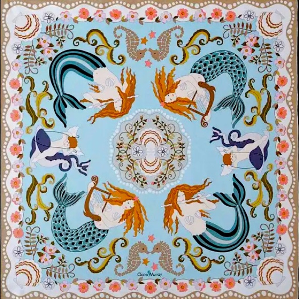 Claire Murray Sirens of the sea scarf